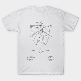 Swimming Apparatus Vintage Patent Hand Drawing T-Shirt